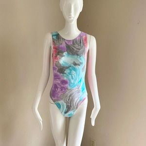 Reebok Multicolor Swirl Bodysuit